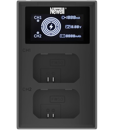 Newell akulaadija FDL-USB-C Dual-Channel Sony NP-FW50