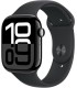 Apple Watch 10 GPS 46mm, must silikoonrihm- S/M