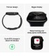 Apple Watch 10 GPS 46mm, must silikoonrihm- M/L