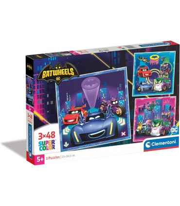 Clementoni puslekomplekt Batwheels 3 x 48 tk