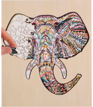 Grafix puidust pusle Unique Elevant 137 tk