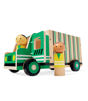 Gerardou0027s Toys puidust Prügiauto