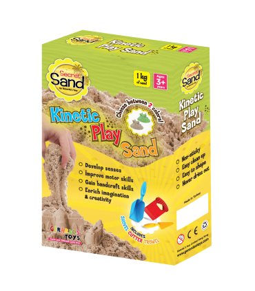 Gerardou0027s Toys Secret Sand modelleerimisliiv 3 tööriistaga, roheline 1 kg