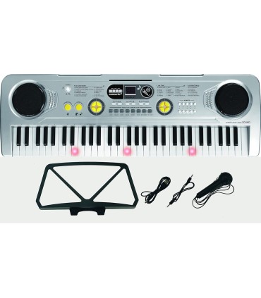 Reig süntesaator hõbedane 61 klahvi