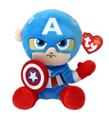 TY pehme nukk Captain America 15 cm
