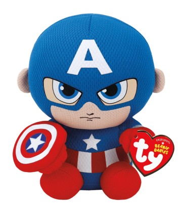 TY pehme mänguasi CAPTAIN AMERICA 15 cm