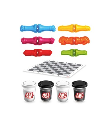 Art Craft Play Dough malelaud koos vormidega