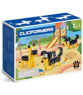 Clicformers konstruktor Vaprad sõbrad 3in1, 74 osa