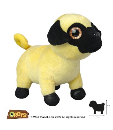 Wild Planet pehme mänguasi, mops 21 cm