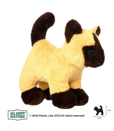Wild Planet pehme mänguasi, Siiami kassipoeg 25 cm