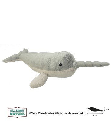Wild Planet pehme mänguasi, narval 40 cm