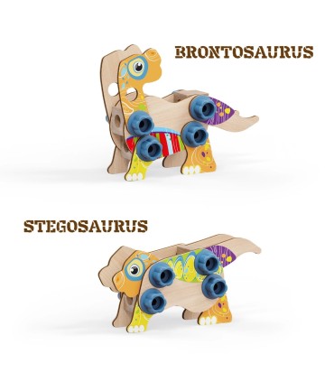 Quercetti Dino Wood puidust mäng