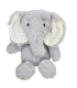 Pehme mänguasi elevant, hõbedane 37 cm