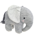 Pehme kootud mänguasi elevant, hall