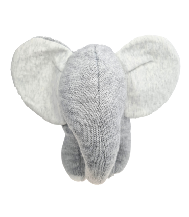 Pehme kootud mänguasi elevant, hall