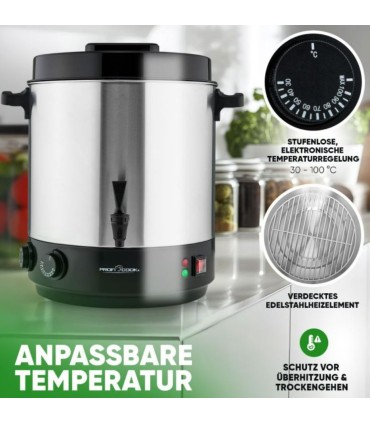 ProfiCook PCEKA1283 Pastöriseerija-joogimahuti 32L