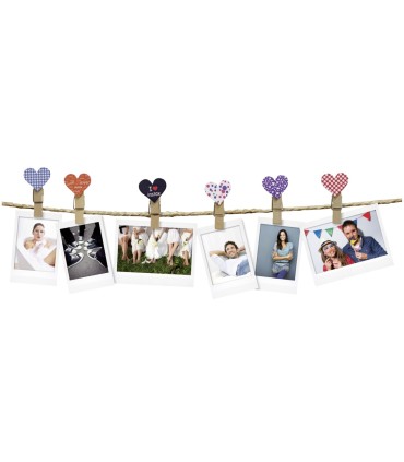 Fujifilm Instax kinnitusklambrid Design Clips Heart 10tk