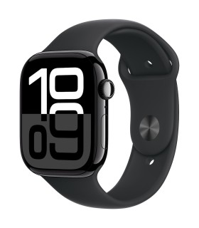 Apple Watch 10 GPS+LTE 46mm, must silikoonrihm- S/M
