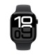 Apple Watch 10 GPS+LTE 46mm, must silikoonrihm- S/M