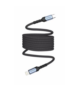 Swissten magnetiline kaabel tekstiil Lightning to USB-C 1m must