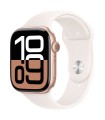 Apple Watch 10 GPS 46mm, roosa silikoonrihm- M/L