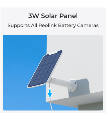 Reolink | Battery Wi-Fi Security Camera with Solar Panel, 3W | Argus Series B320 | Bullet | 3 MP | Fixed lens | IP65 | H.264 | M