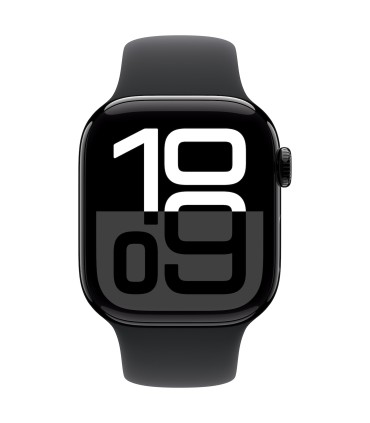 Apple Watch 10 GPS+LTE 42mm,  must silikoonrihm- M/L