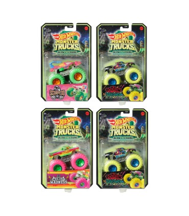 Hot Wheels® Monster Trucks® pimedas helendavad sõidukid