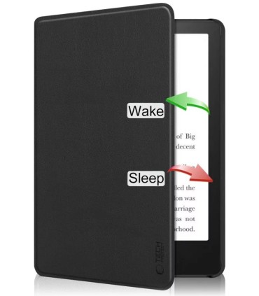 Tech-Protect kaitseümbris SmartCase Kindle Paperwhite VI/Colorsoft/Signature Edition, must
