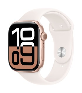 Apple Watch 10 GPS+LTE 46mm,  roosa silikoonrihm- S/M