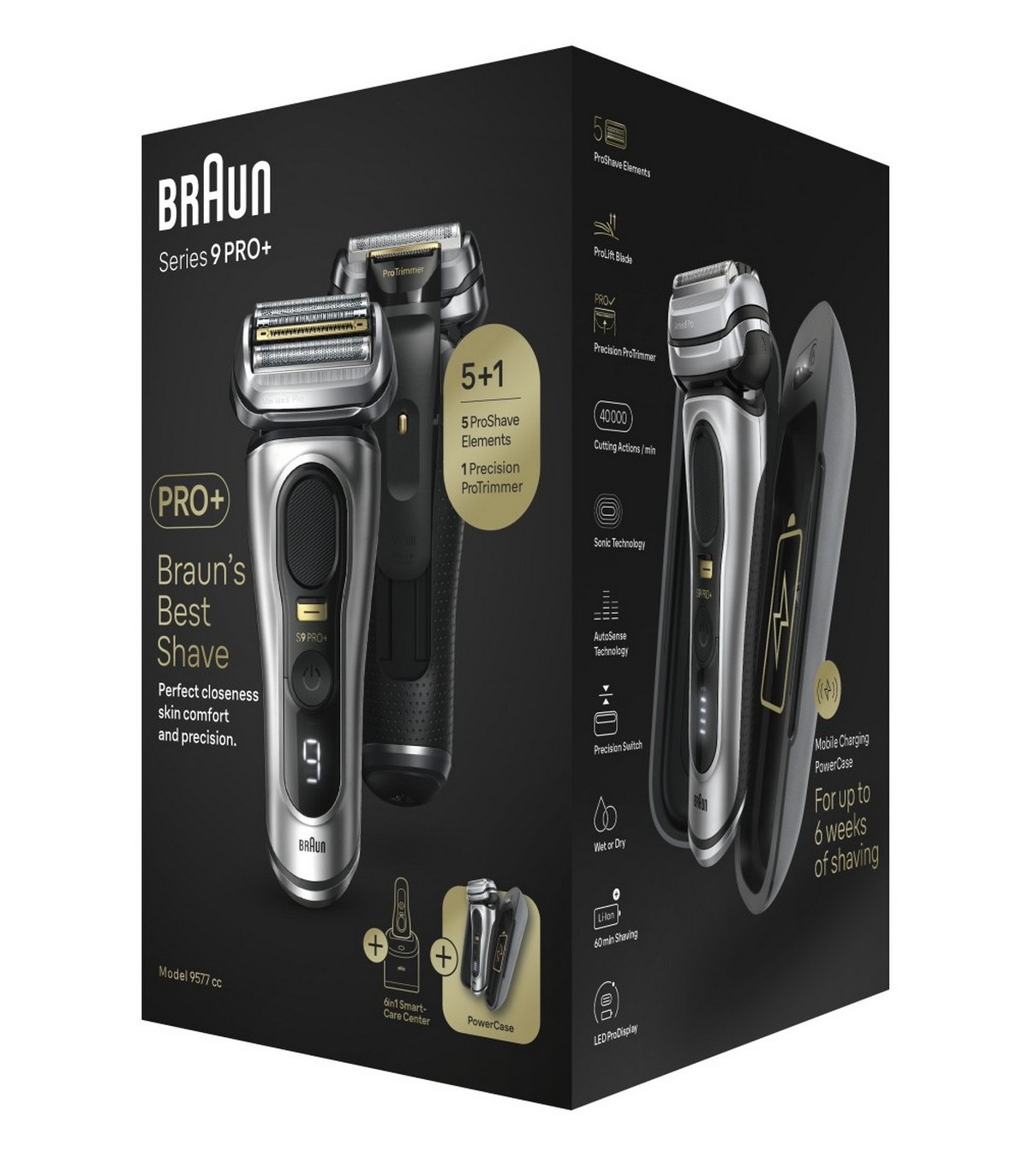 Braun 9577cc Clean&Charge Series 9 Pro+ & Power Case