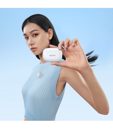 Boya juhtmevaba mikrofon mini-13 Lightning/USB-C, valge