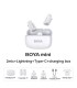 Boya juhtmevaba mikrofon mini-13 Lightning/USB-C, valge