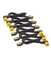 APC Power Cord Kit (6 EA), Locking, C13 To C14 (90 Degree), 0.6M
