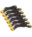APC Power Cord Kit (6 EA), Locking, C13 To C14, 0.6M