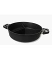 3-Divided Pan Ø 32 cm, 8 cm high, 3 segments AMT Gastroguss