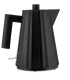 Alessi MDL061B Plisse 1L , must veekeetja