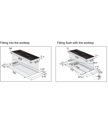 De Dietrich DPI4831BT induktsioonplaat