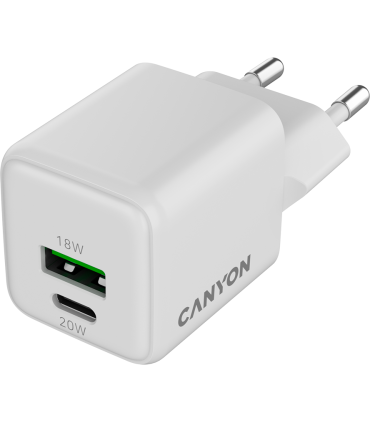 Canyon reisilaadija QC 3.0&PD 20W valge