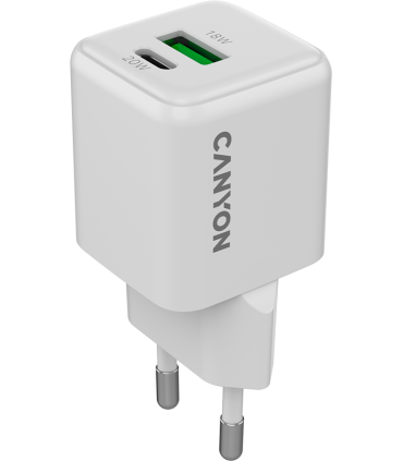 Canyon reisilaadija QC 3.0&PD 20W valge