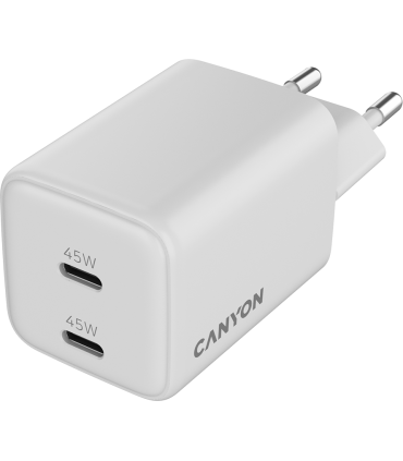 Canyon reisilaadija USB-C PD 45W valge