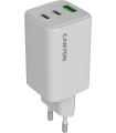 Canyon reisilaadija USB-A+C PD 65W valge