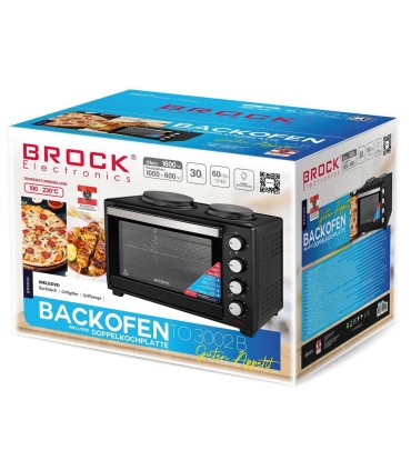 Brock TO 3002 B lauaahi 2 keedualaga must 30 l