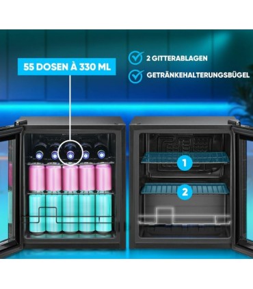 Bomann KSG7291 klaasuksega külmik