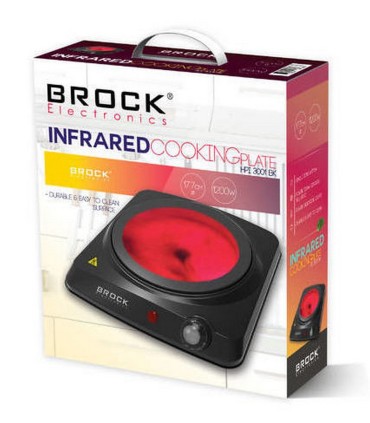 Brock HPI 3001 BK lauapliit 1 keraamilise keedualaga, must