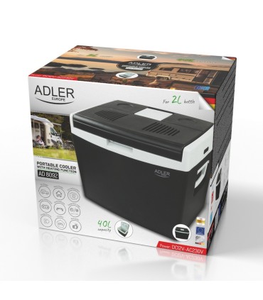 Adler AD 8092 autokülmik, 40l, must