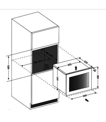 Dunavox DVH-19.50B.TO Horizon integreeritav veinikülmik
