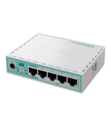MikroTik RouterBOARD hEX | E50UG | 10/100/1000 Mbit/s | Ethernet LAN (RJ-45) ports 5 | Mesh Support No | MU-MiMO No | No mobile 