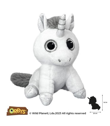 Wild Planet pehme mänguasi, hõbedane ükssarvik 18 cm