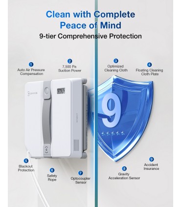 Ecovacs Winbot Mini aknapesurobot, hall